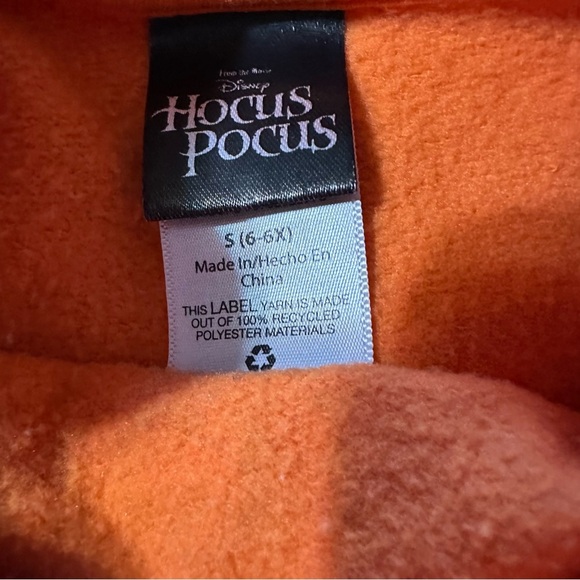 Hocus Pocus kids size small orange sweatshirt - Picture 3 of 3